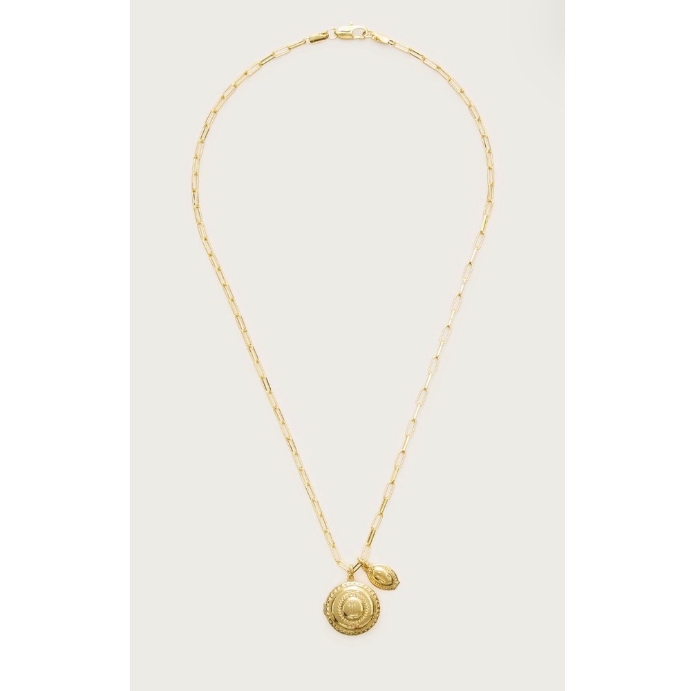 Ladurée x Crewcuts Girls' Macaron Locket Necklace J.Crew Gold "L" initial